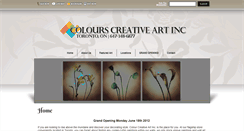 Desktop Screenshot of colourscreativeart.com