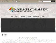 Tablet Screenshot of colourscreativeart.com